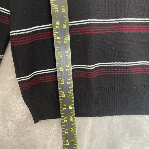Scout Crewneck Sweater Mens Large Striped Merino Wool Made in Italy Pullover Top - Picture 4 of 8